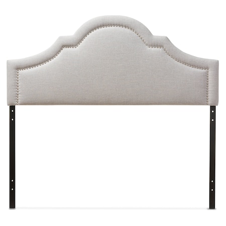 Rita Modern Grayish Beige Upholstered Full Size Headboard